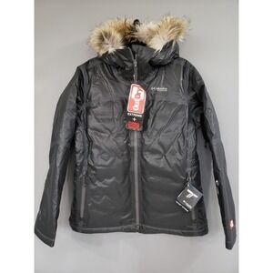 NWT $750 WOMEN'S COLUMBIA OUT DRY EX DIAMOND HEAT ZONE Titanium COAT JACKET